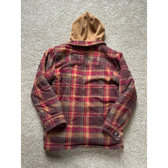 Legendary Whitetails Flannel Maplewood Plaid Hooded Zip Button Jacket Hoodie - Picture 4 of 9